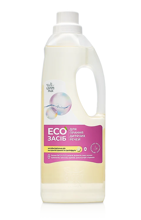 EКОзасіб для прання дитячих речей, Green max, 1 л