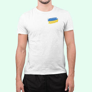 Чоловіча футболка прапор України на грудях