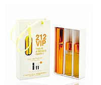 Жіночий міні парфуми Carolina Herrera 212 Vip 3*15 мл