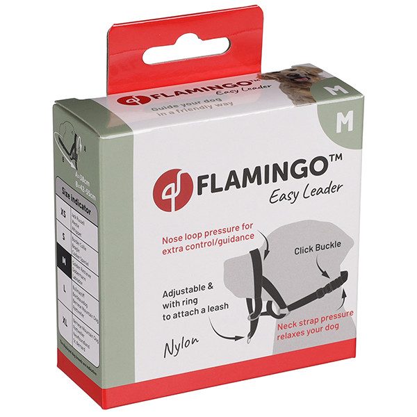 Flamingo Easy leader M намордник для корекції поведінки собак лабрадор доберман ретрівер розмір M, фото 1