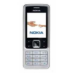 Nokia 6300 кнопковий мобільний телефон (оригінал) Silver 860 мАг