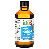 California Gold Nutrition, витамин C в жидкой форме для детей, класса USP, со вкусом апельсина, 118 мл