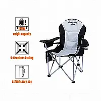 Кресло KingCamp Deluxe Hard Arms Chair (KC3888) BLACK/MID GREY