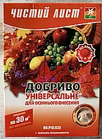 Чистий Лист 300г/30кв.м Добриво універсальне для осіннього внесення N8:P19:K25, Квітофор