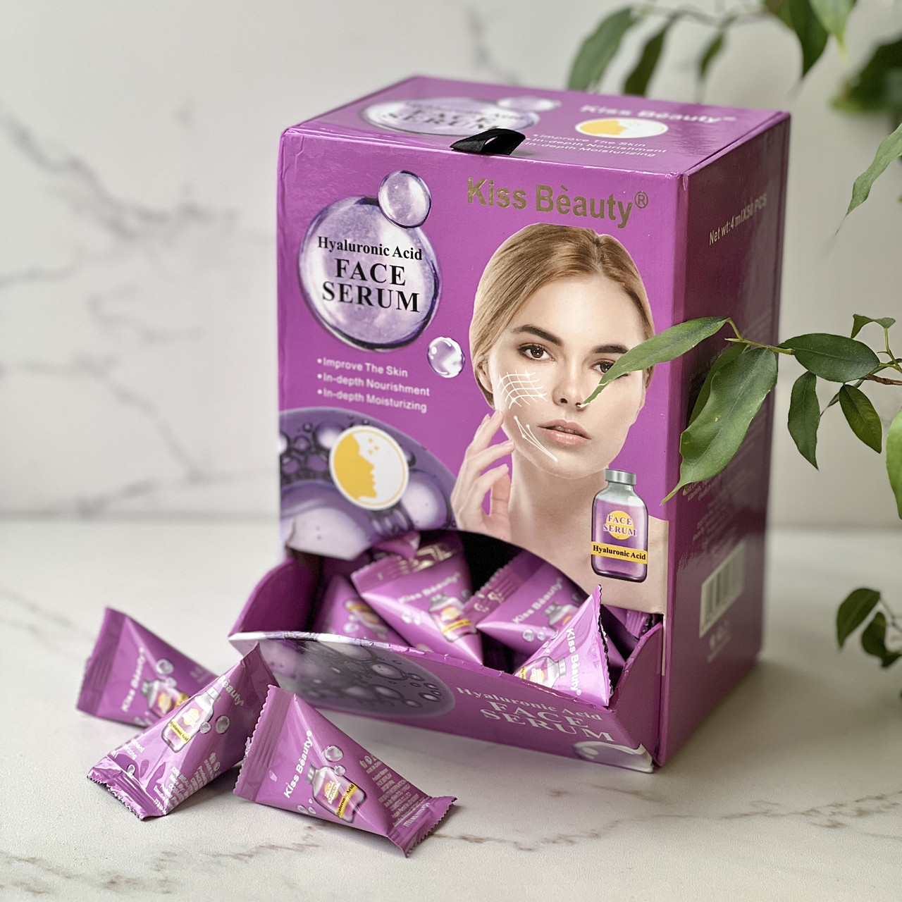 Сироватка для обличчя гіалуронова Kiss Beauty пірамідка