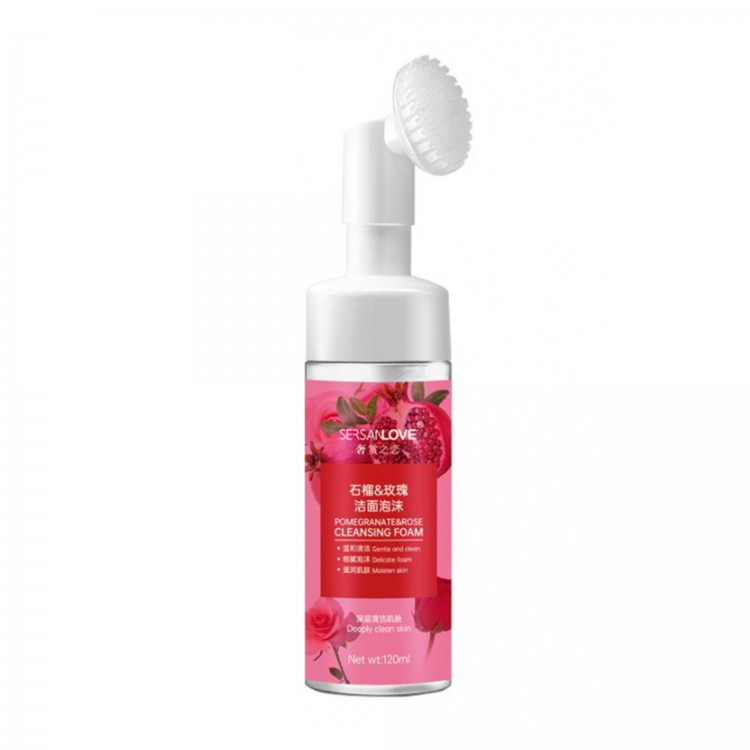 Пінка із щіточкою Pomegranate & Rose Sersanlove 120ml