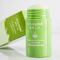 Маска стік Зелений чай Sersanlove Green tea solid mud film