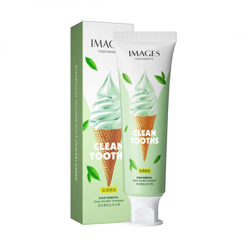 Зубна паста Images із зеленим чаєм Stain Removal Green Tea Mint Toothpaste