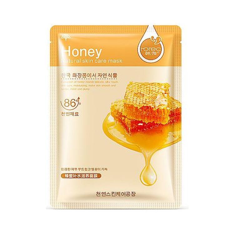 Тканинна маска з медом Rorec Honey Маска живильна 30г, фото 1