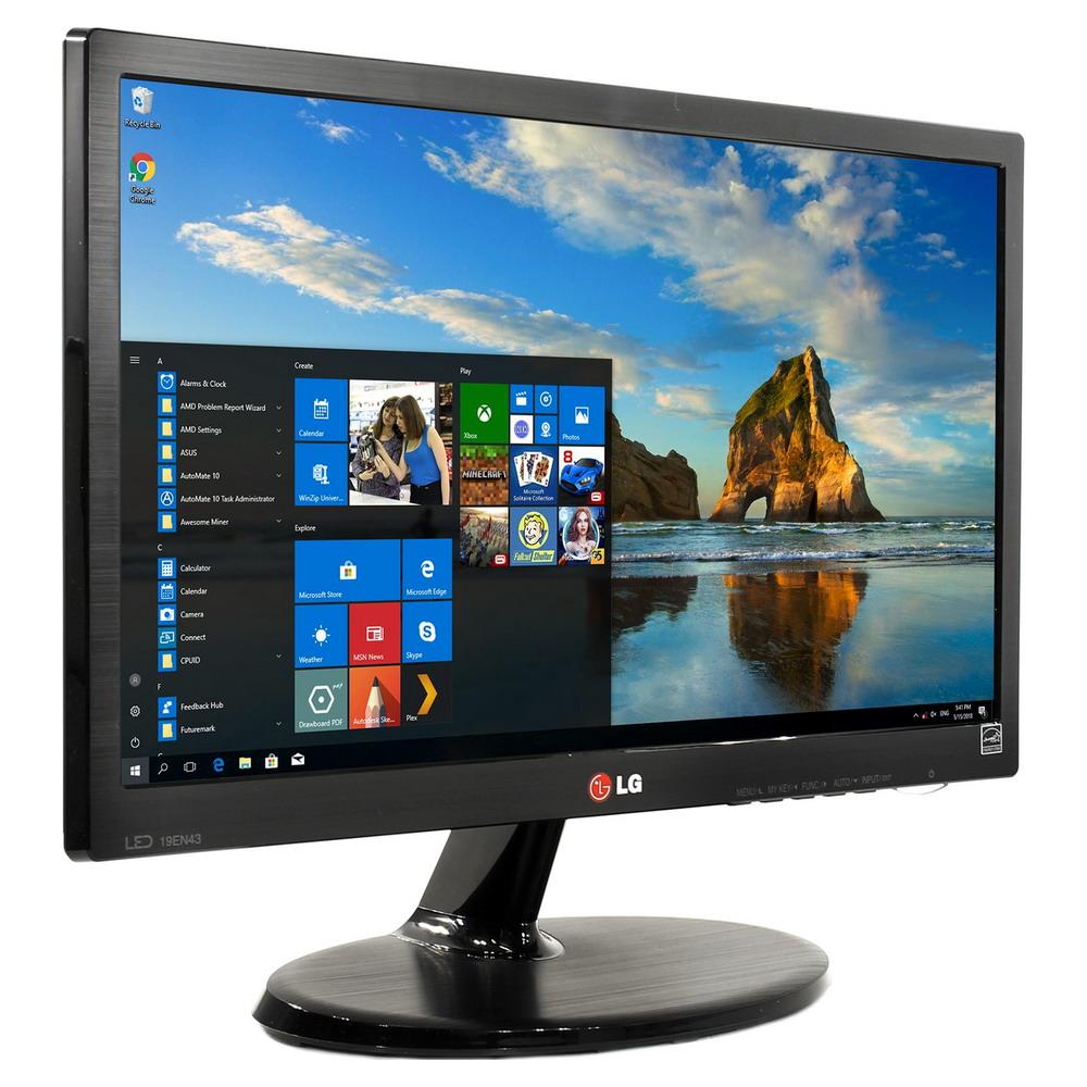 Монітор 19" 1366*768 TN LG 19EN43S LED VGA зовн.БЖ чорний бв B Гар.12міс!