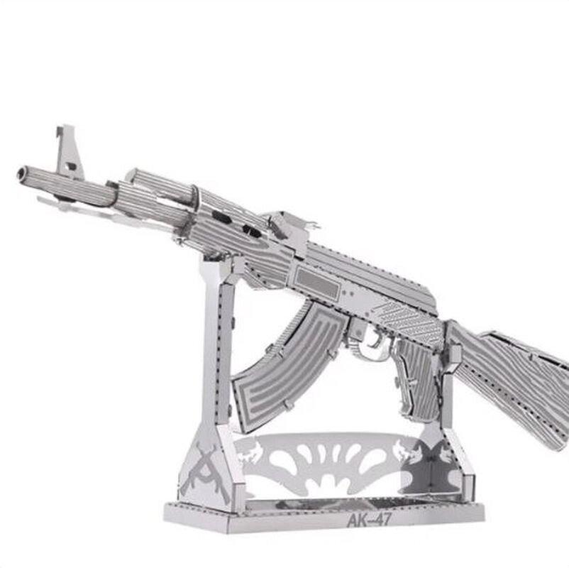 Металевий конструктор 3d пазл автомат Ak-47