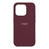 Чехол для iPhone 15 Pro Silicone Case Full Size AA Цвет 42 Maroon