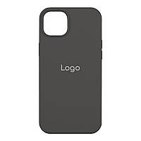 Чехол для iPhone 15 Plus Silicone Case Full Size AA Цвет 15 Dark grey