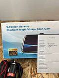 CHICOM V21 9,66-дюймова Дзеркальна камера Dash Cam Touch, фото 3