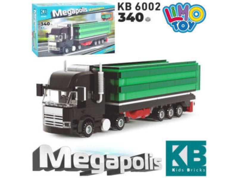 Конструктор машина з причепом, 340 деталей KB6002