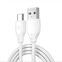 Кабель USB type C 3.1A (1m) WiWU Pioneer Wi-C001U White