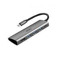 Хаб HUB USB C 5 in 1 WiWU Alpha 531H