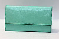 Кожаное портмоне салатового цвета фирмы DEKOL, стильный женский кошелек мо 23 di !