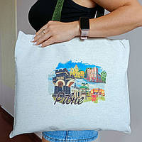 Сумка-Шоппер фотоколлаж Ровно, светлая сумка для покупок, сувенир сумка на подарок сувени 23 di !
