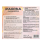 Кисть макіяжна для тональної основи Parisa Cosmetics натуральна скошенаР-06, фото 3