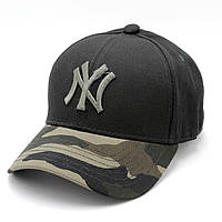Бейсболка с логотипом NY мужская/женская черная, бейс New York с регулировкой размера, кепка Нью Йорк 23 di !