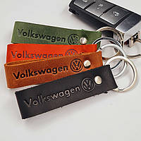 Брелок Volkswagen, Кожаный брелок для ключей авто Фольксваген, Автобрелок для ключей 23 di !