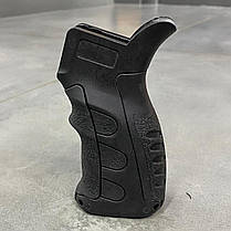 Рукоятка пістолетна для AR15, змінна товщина, колір Чорний, з відсіком, "бобровий хвіст", LD Turkish, фото 6