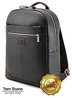 Городской рюкзак коричневый кожаный для ноутбука, мужской/женский рюкзак с органайзером коричневый из кож 23