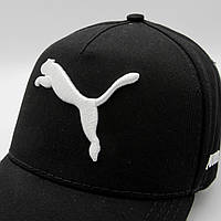 Черная бейсболка Puma с вышивкой, удобный бейс на лето, кепка с логотипом Пума мужская/женская 57-5 23 di !