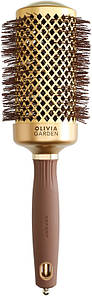 Брашинг термо EXPERT BLOWOUT SHINE Wavy Bristles Gold&Brown Olivia Garden 55 мм