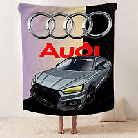 Плед плюшевий із 3D зображенням, Audi 2595_A 12420 160х200 см, Fashion, FD-12420