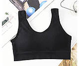 Жіночий топ в рубчик з поролоном чашка В/С 5 кольорів, фото 2