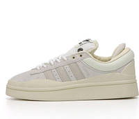 Adidas Bad Bunny Campus Beige бежевые женские замшевые кроссовки Адидас Кампус