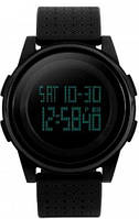 Мужские наручные черные Часы Скмей Skmei 1206 Ultra New Sensey Чоловічий наручний чорний Годинник Скмей Skmei