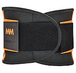 Пояс компресійний MadMax MFA-277 Slimming belt Black/neon orange M, фото 9