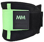 Пояс компресійний MadMax MFA-277 Slimming belt Black/neon green M, фото 9