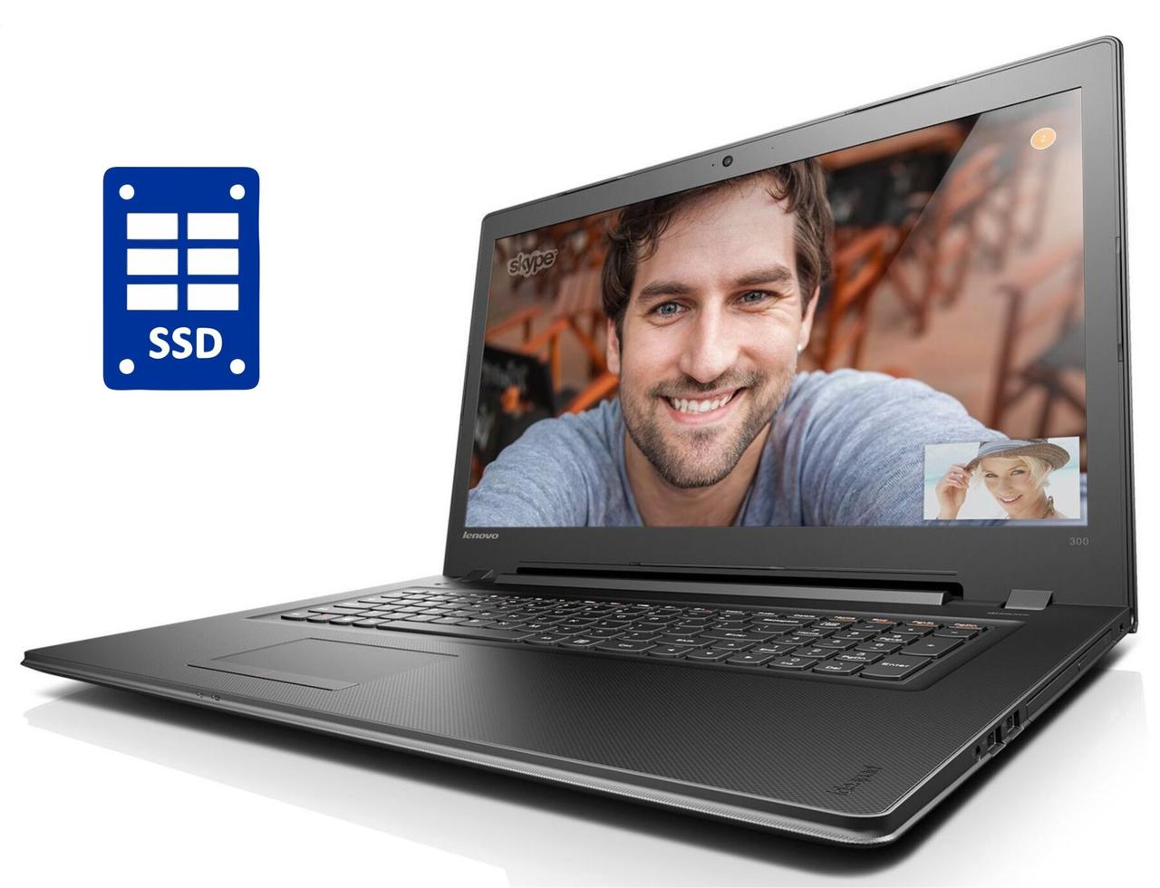 Ноутбук Lenovo IdeaPad 300-17ISK/ 17.3" (1600x900)/ Core i3-6100U/ 8 GB RAM/ 480 GB SSD/ HD 520