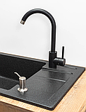 Кухонна мийка REA NILS BLACK набір 5в1, фото 2