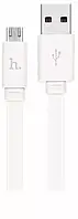 Кабель USB Hoco X5 Bamboo micro USB Cable White