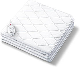 Beurer Електропростирадло, від мережі, 200х92см, 60Вт, 3 режими, бавовна, фліс, білий