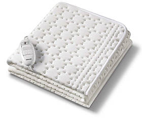 Beurer Електропростирадло, від мережі, 130х75см, 50Вт, 3 режими, бавовна, фліс, білий