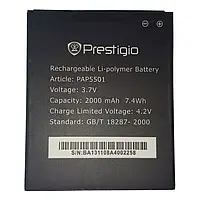 Аккумулятор Prestigio MultiPhone 5501 Duo / PAP5501 DUO (2000 - 2100 mAh) 12 мес. гарантии