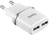 Сетевое зарядное устройство Hoco Charger С12 12W 2.4A 2xUSB-A White