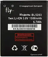 Аккумулятор Fly IQ442 Miracle 2 / BL5203 (1500 mAh) 12 мес. гарантии