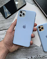 Силиконовый чехол на iPhone 13 Pro Silicone Case Full 26 - MIST BLUE