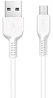 USB Кабель Hoco X13 Easy Charge micro USB Cable White