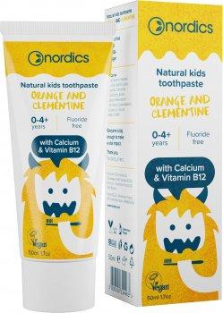 Дитяча зубна паста Nordics Kids Orange + Clementine, 50ml, апельсин + клементин