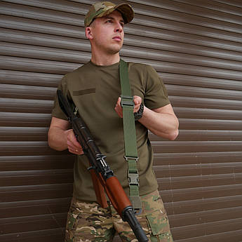 Ремінь 2-точковий Gun Sling G-2 з пряжкою швидкого регулювання Triple-X Olive