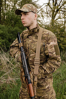 Ремінь 2-точковий Gun Sling G-2 з пряжкою швидкого регулювання Triple-X Coyote