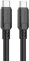 Кабель USB PD Borofone BX81 Goodway 60W USB Type-C - Type-C Cable Black